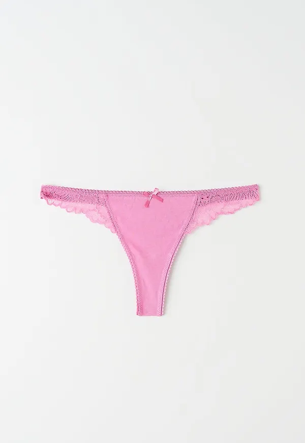 Riley organic cotton thong