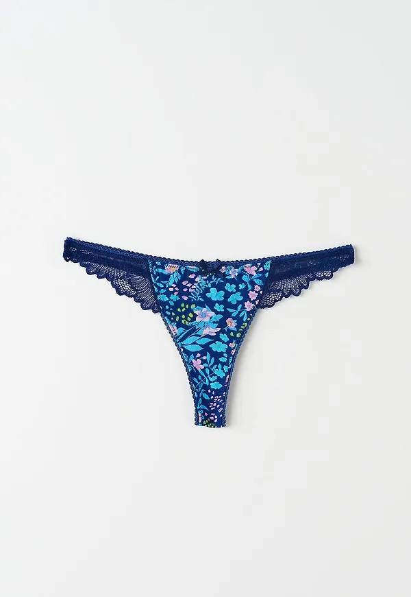 Riley organic cotton thong