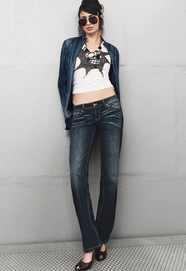 RIOT LOW RISE SLIM FIT BOOTCUT JEANS