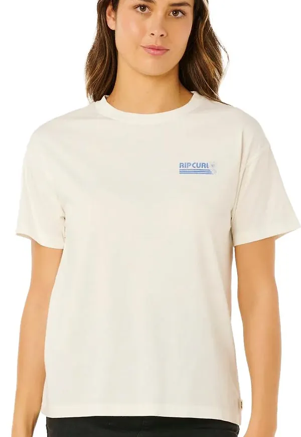 Rip Curl Women's Ocean Break Relaxed Tee Bone