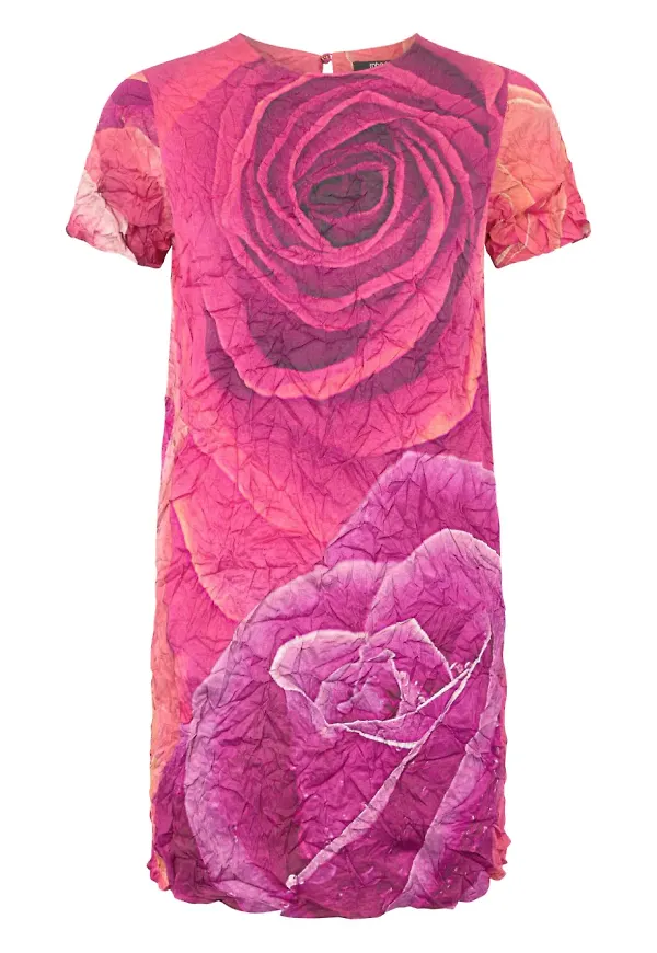 Roberto Cavalli miniklänning med rostryck - Rosa