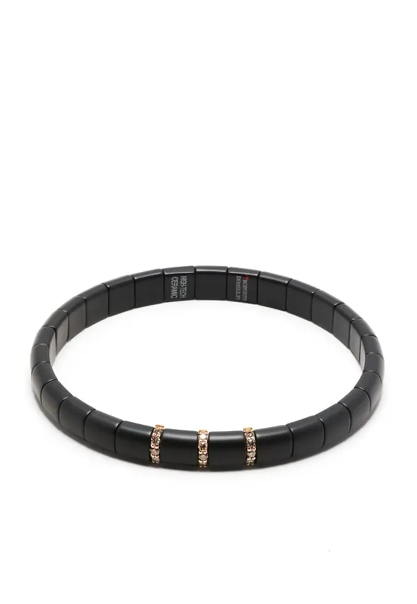 Roberto Demeglio armring med diamantpanel - Rosa