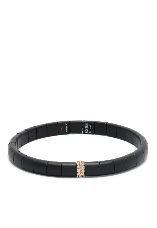 Roberto Demeglio diamantarmband i 18K roséguld - Svart