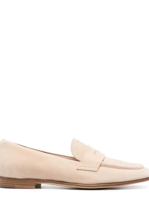 Roberto Festa loafers i mocka - Rosa