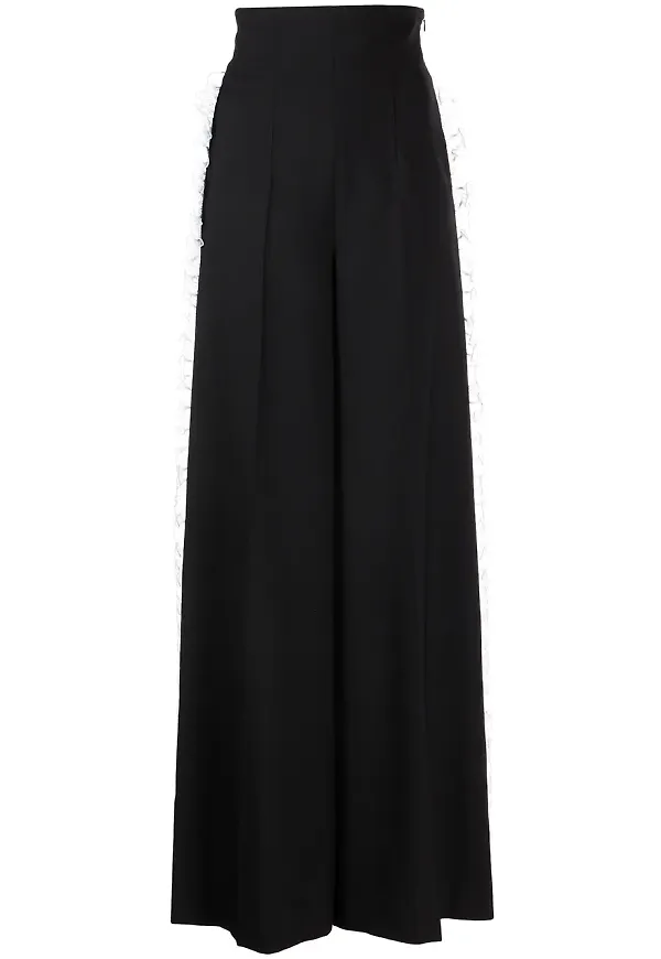 Rochas vida finbyxor med volang - Svart