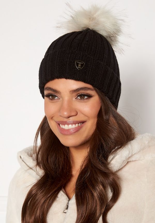 ROCKANDBLUE Pom Pom Hat Black/ Arctic One size