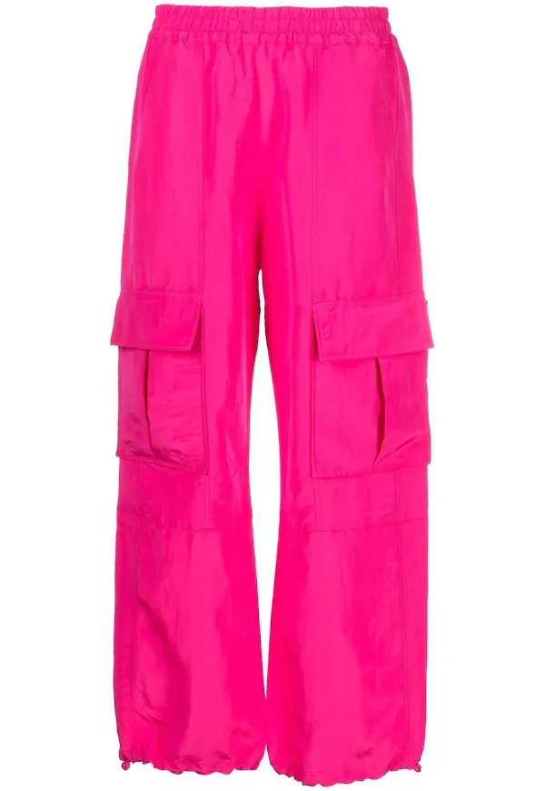 Rodebjer byxor med cargoficka - Rosa
