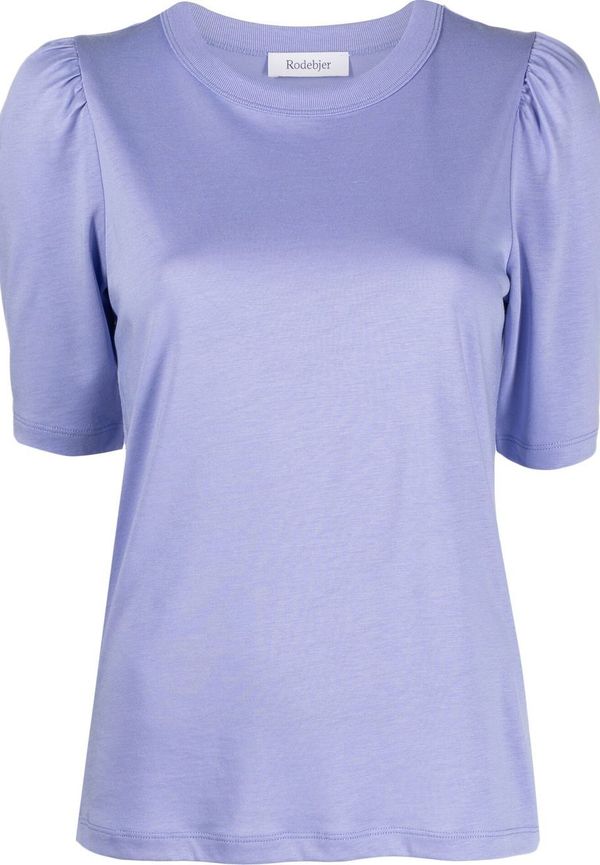 Rodebjer kort t-shirt med puffärmar - Lila