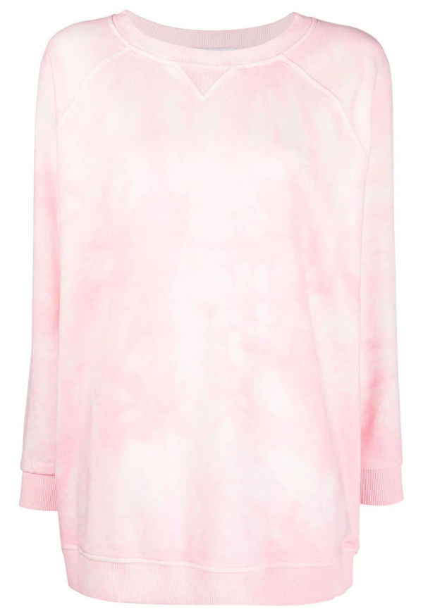 Rodebjer sweatshirt med blekt effekt - Rosa