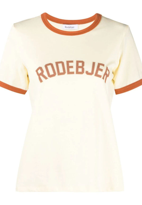 Rodebjer t-shirt med logotyp - Gul