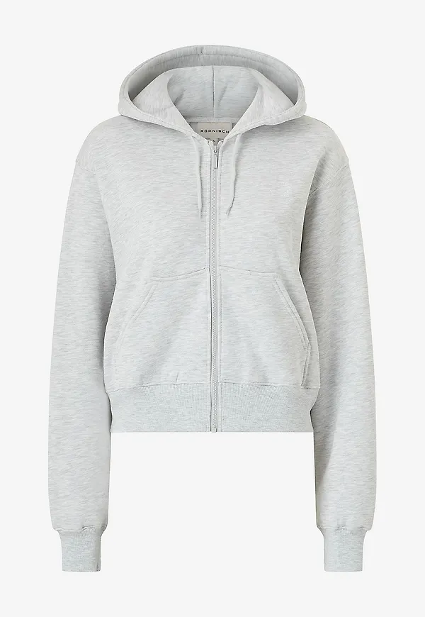Röhnisch - Huvtröja Base Sweat Full Zip - Grå