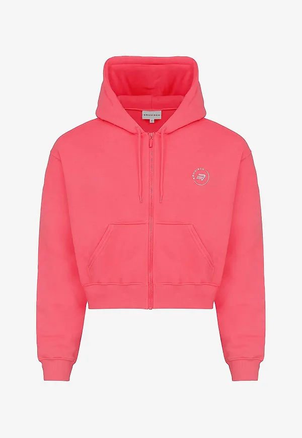 Röhnisch - Huvtröja Base Sweat Full Zip - Rosa