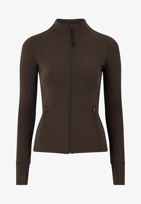 Röhnisch - Träningsjacka Legacy Full Zip - Brun