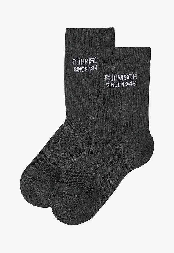 Röhnisch - Träningsstrumpor Logo Socks 2-pack - Grå