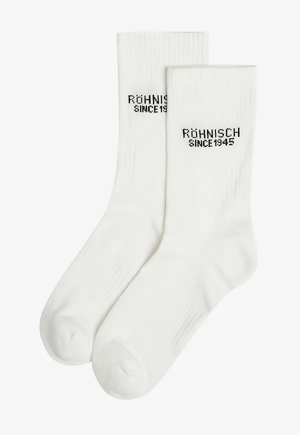 Röhnisch - Träningsstrumpor Logo Socks 2-pack - Vit