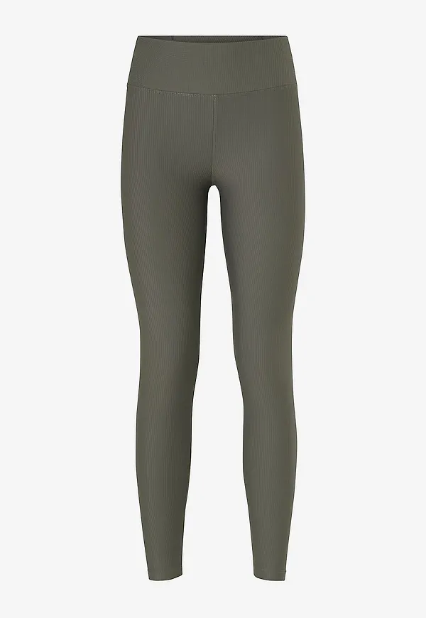 Röhnisch - Träningstights Ribbed R HW Tights - Grön
