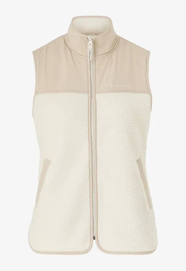 Röhnisch - Väst Phoebe Pile Vest - Beige