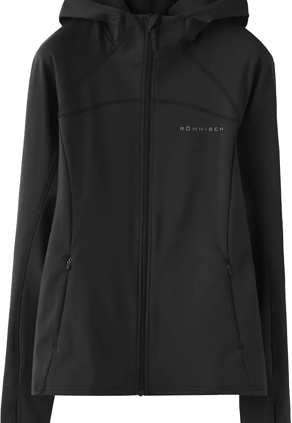Röhnisch Women's Thermaflow Hood Full Zip Black