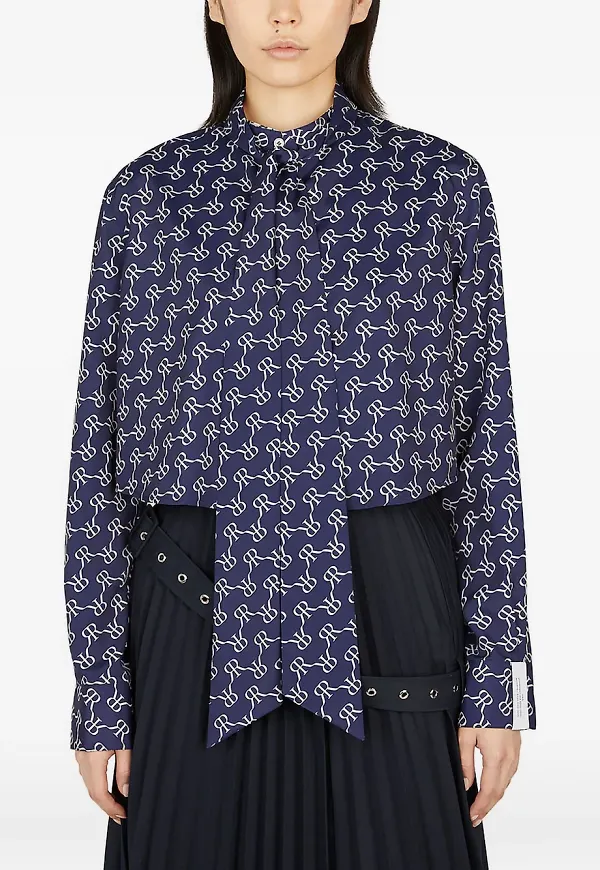 Rokh t-shirt med monogram - Blå