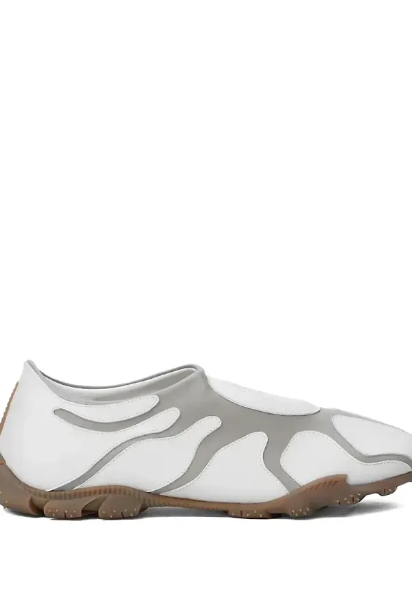 Rombaut asymmetriska slip on-skor - Vit