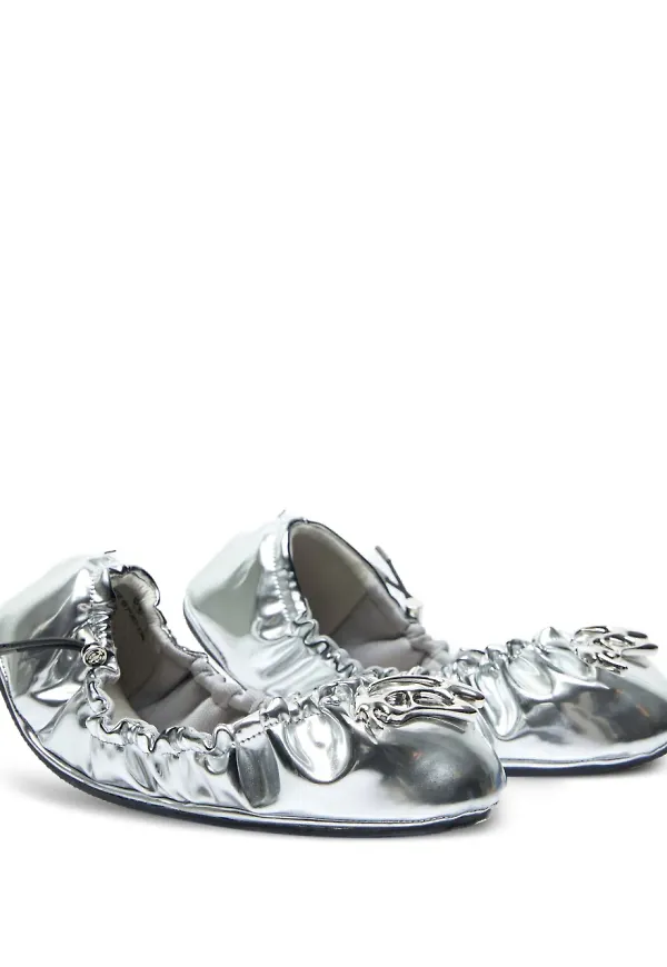 Rombaut Aura ballerinaskor - Silverfärgad