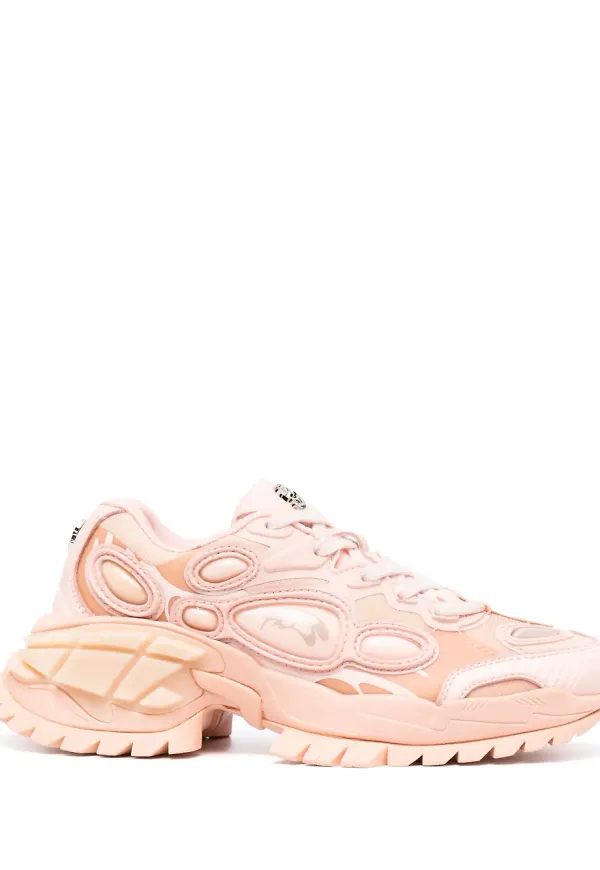 Rombaut sneakers med grov sula - Rosa