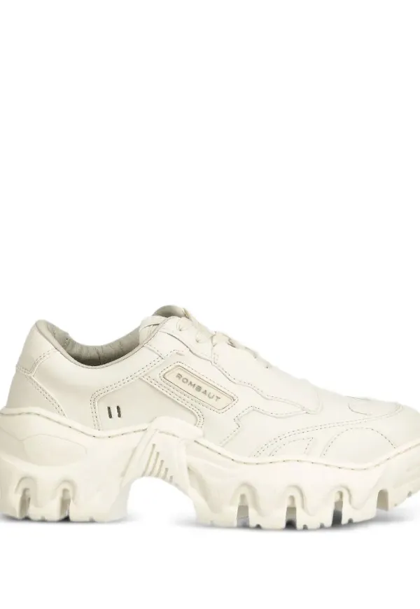 Rombaut sneakers med grov sula - Vit