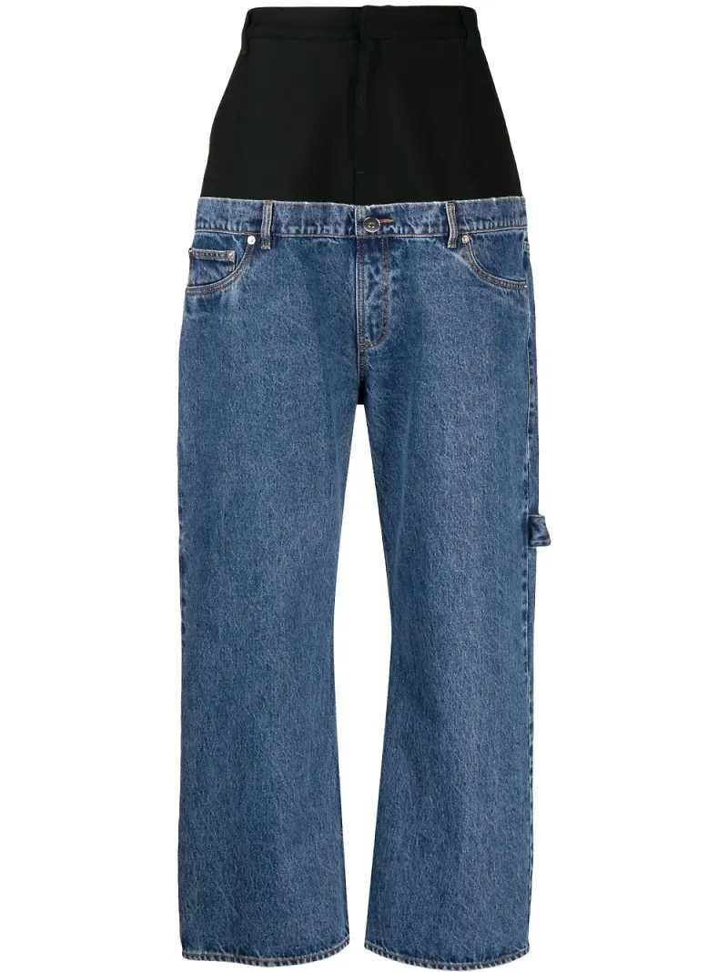 ROMEO HUNTE Hybrid Sag wide leg-jeans - Svart