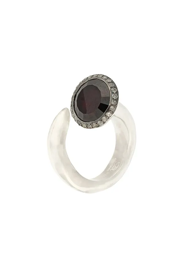 Rosa Maria ring med nitar - Silverfärgad