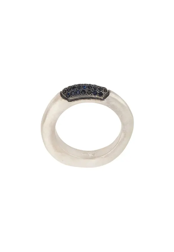 Rosa Maria ring med nitar - Silverfärgad