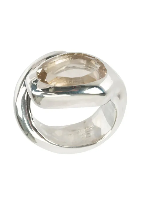 Rosa Maria topaz ring - Metallic