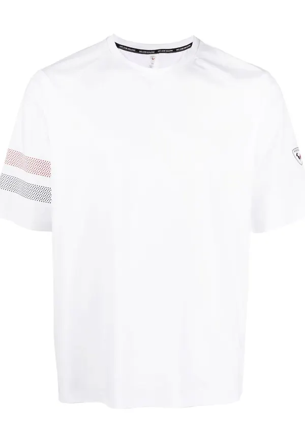 Rossignol t-shirt med randdetalj - Vit