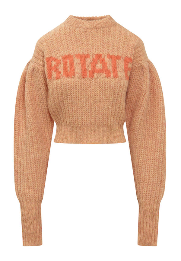 Rotate Birger Christensen - Stickade tröjor & koftor - Orange - Dam - Storlek: M,S,Xs