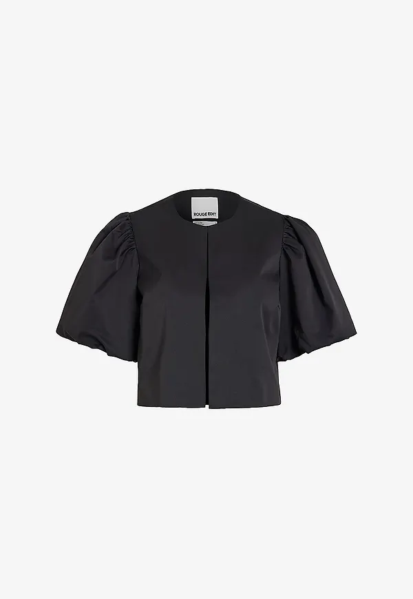 Rouge Edit - Blus Roudetta 2/4 Short Blazer - Svart