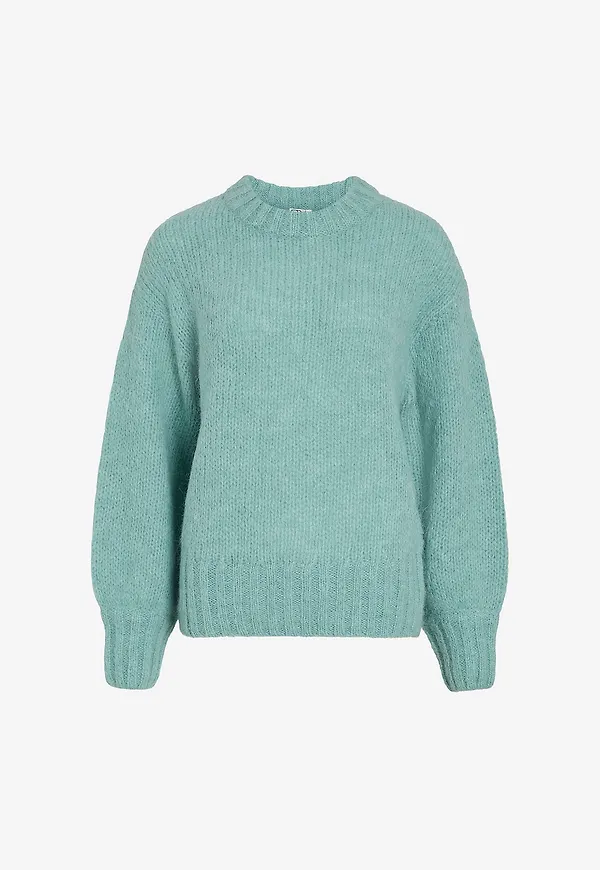 Rouge Edit - Tröja rouBree LS O-neck Knit - Grön