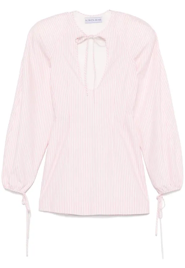 Rowen Rose randig miniklänning - Rosa