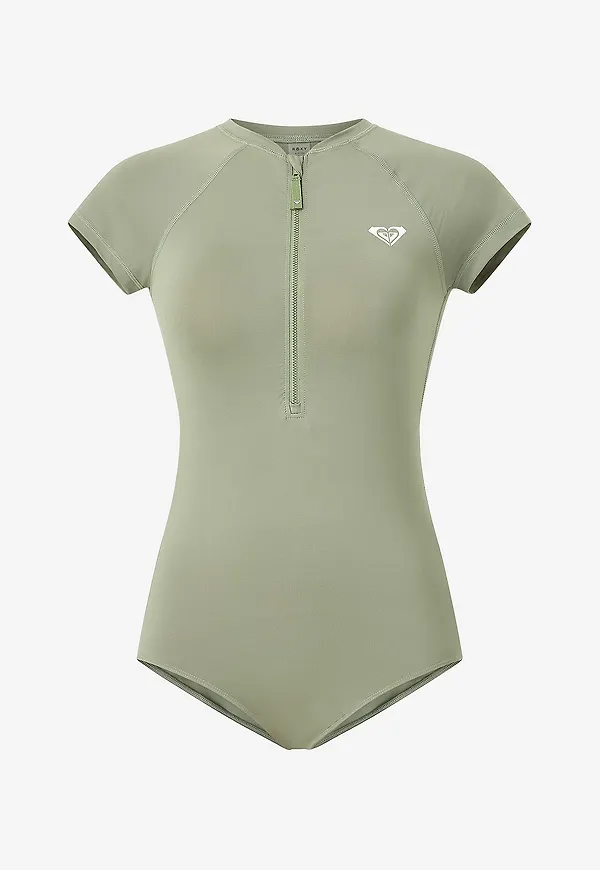 Roxy - Baddräkt Essentials Zipped CS Onesie - Grön