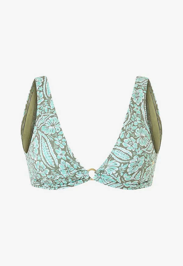 Roxy - Bikini-bh Wildside Paisley Elongated Tri - Grön