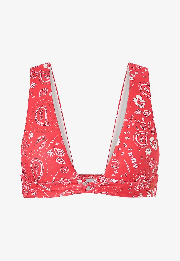 Roxy - Bikinitopp Beach Bandana Elongated - Röd