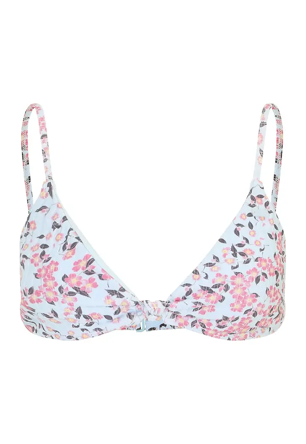 ROXY Bikiniöverdel 'LOVE' ljusblå / pastellgul / basalgrå / rosa