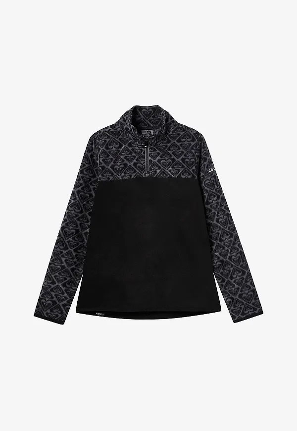 Roxy - Fleecetröja Whitecamp Half Zip - Svart