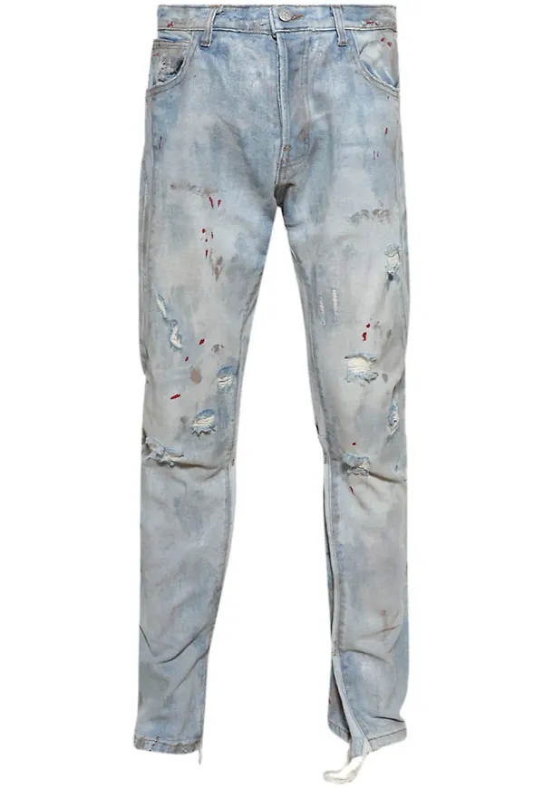 RRR123 Painted Repented jeans - Blå