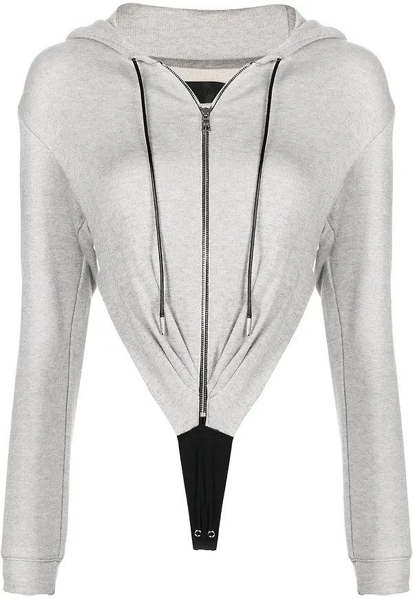 RtA body i hoodie-stil - Grå