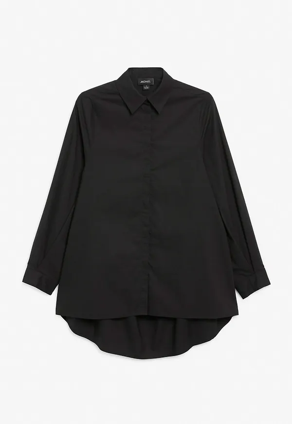 Ruched back shirt - Black