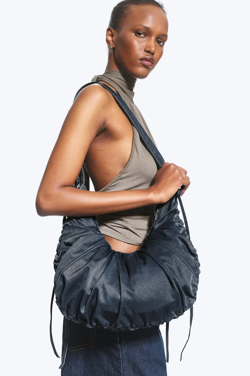 Ruched Crossbody Bag