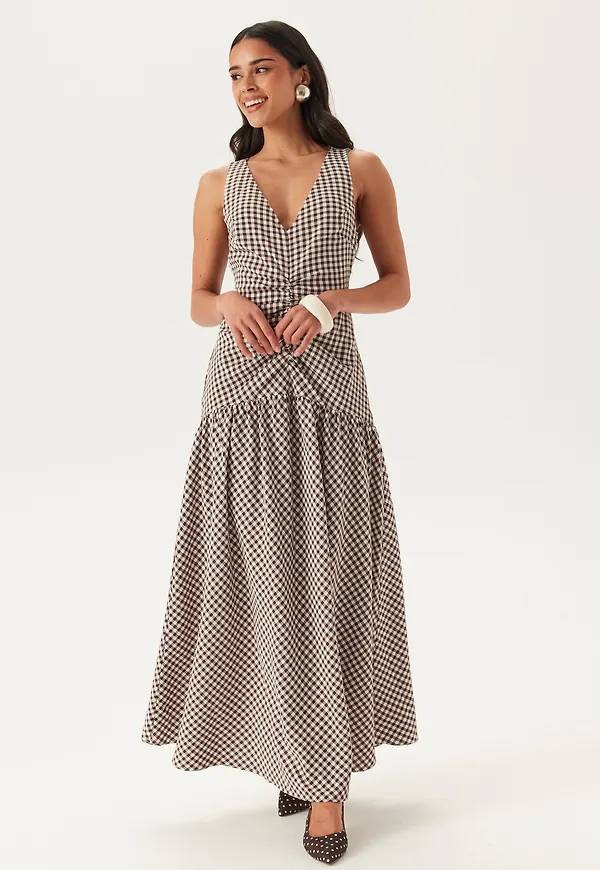 Ruched Front Ankle Dress