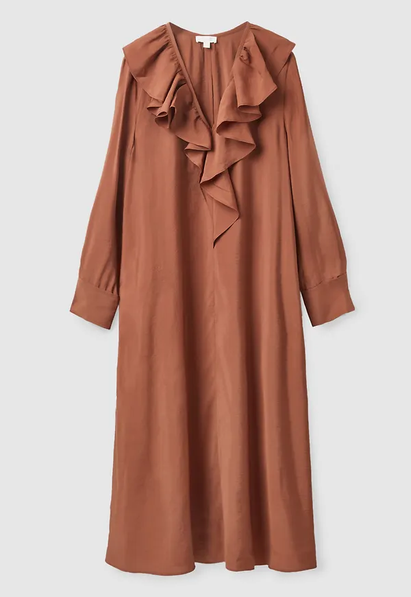 RUFFLED MAXI DRESS