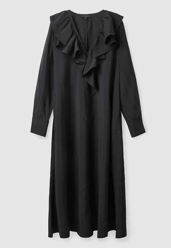 RUFFLED MAXI DRESS