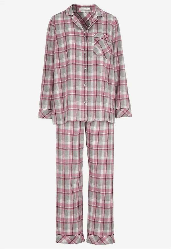 Rutig pyjamas i flanell