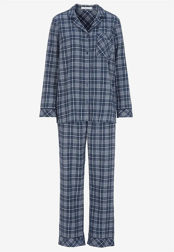 Rutig pyjamas i flanell